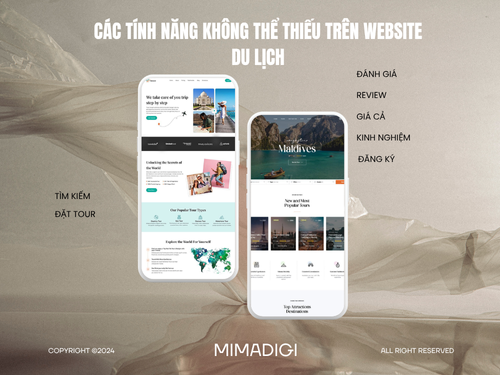 Thiết kế website công ty du lịch tại Vũng Tàu của MimaDigi