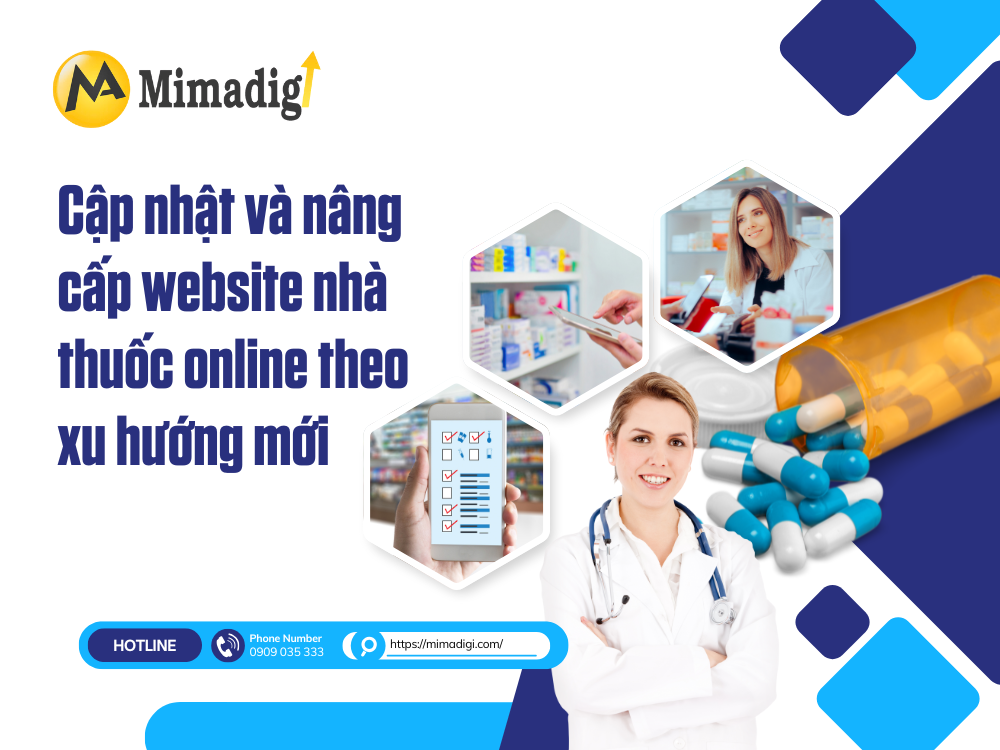 Thiết kế website nhà thuốc online tại mimadigi