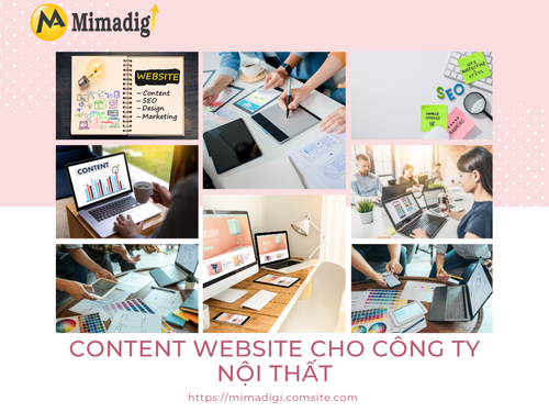 Content website cho công ty nội thất của mimadigi