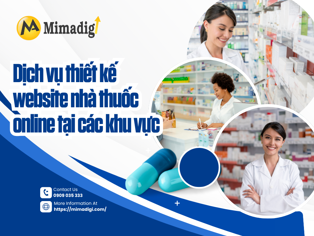 Thiết kế website nhà thuốc online tại mimadigi
