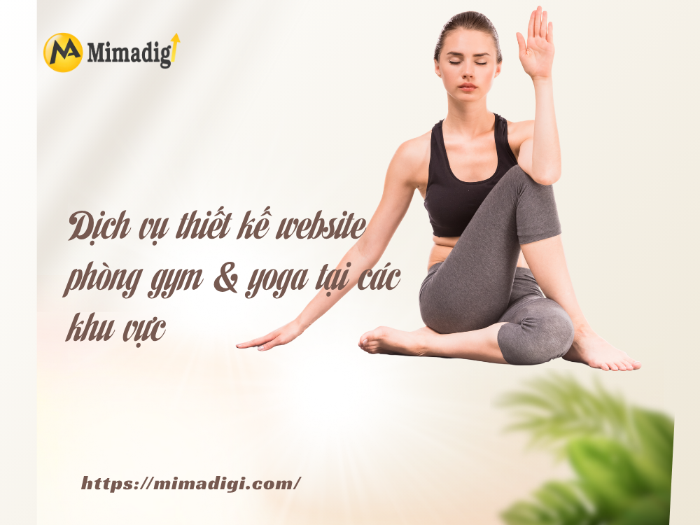 Gym & Yoga website design at mimadigi