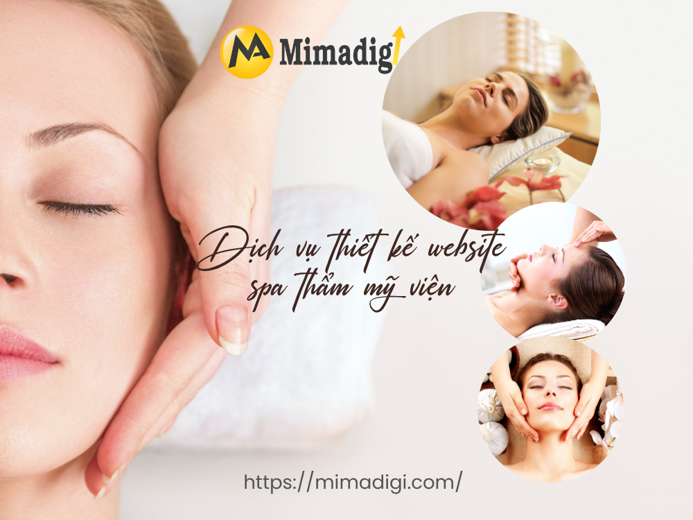 Spa and beauty salon website design at MIMADIGI