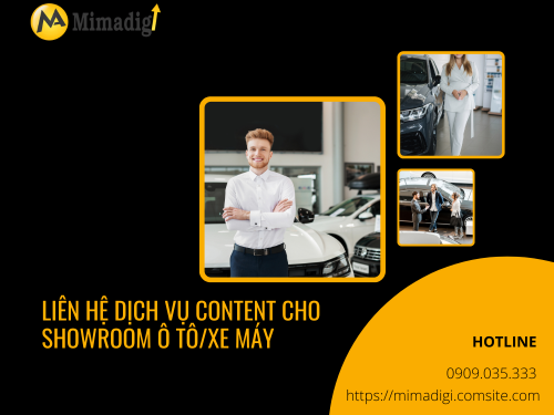 Content website cho showroom ô tô/xe máy của mimadigi