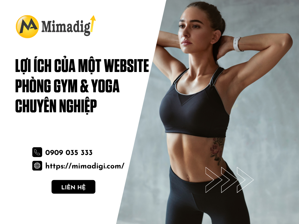 Gym & Yoga website design at mimadigi
