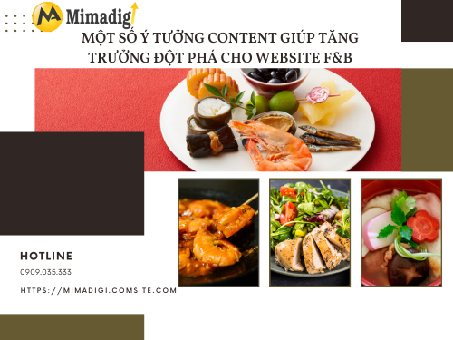 Content website cho lĩnh vực F&B của mimadigi