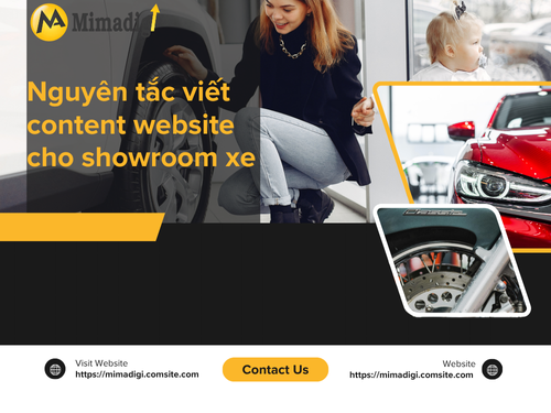 Content website cho showroom ô tô/xe máy của mimadigi