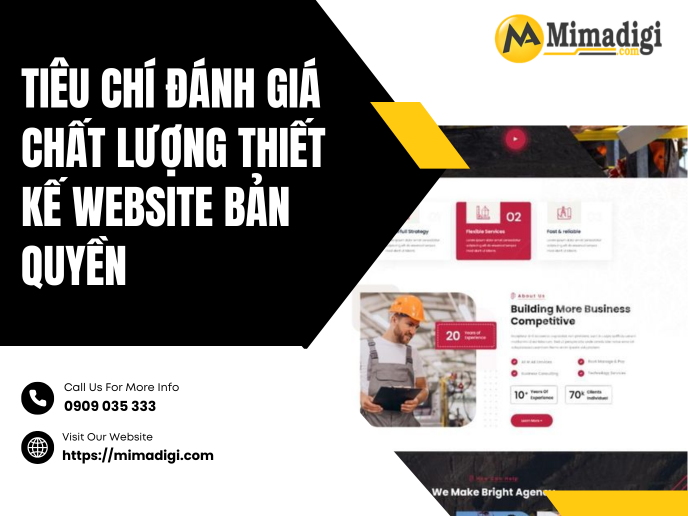 Tiêu Chí Đánh Giá Chất Lượng Thiết Kế Website Bản Quyền