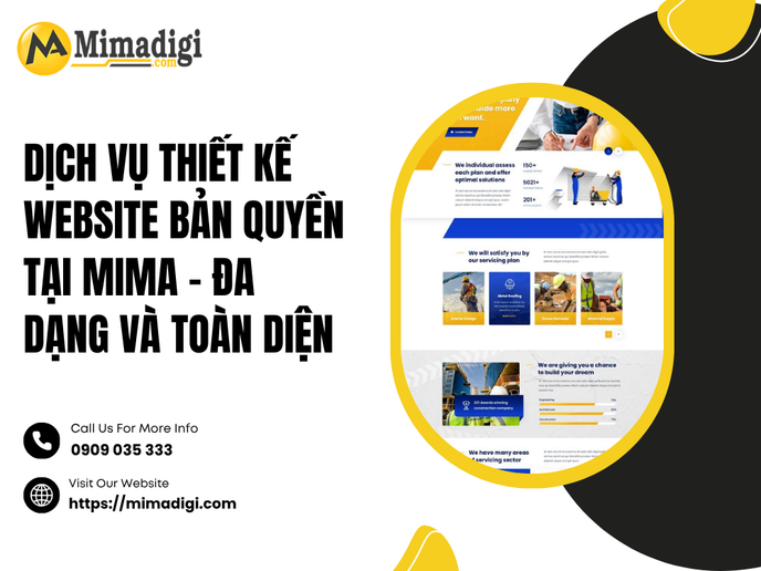 Dịch Vụ Thiết Kế Website Bản Quyền Tại MIMA – Đa Dạng Và Toàn Diện