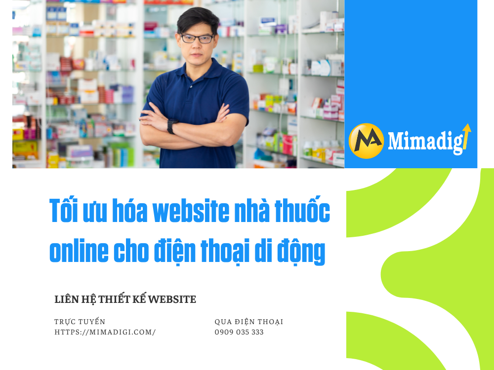 Thiết kế website nhà thuốc online tại mimadigi