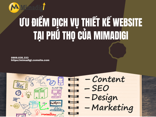 Thiết kế website tại Phú Thọ – Website doanh nghiệp chuẩn SEO của mimadigi