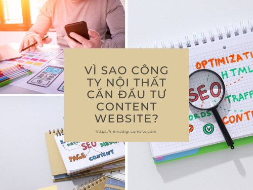 Content website cho công ty nội thất của mimadigi