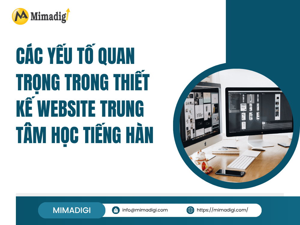 Important factors in designing a website for a Korean language center at MIMA