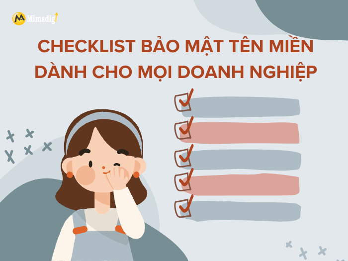 Checklist bảo mật tên miền dành cho mọi doanh nghiệp