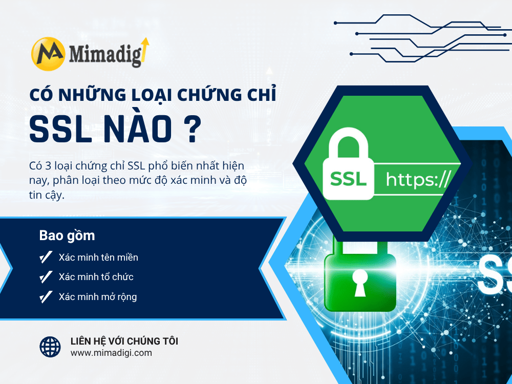 What types of SSL certificates are there? at MIMADIGI