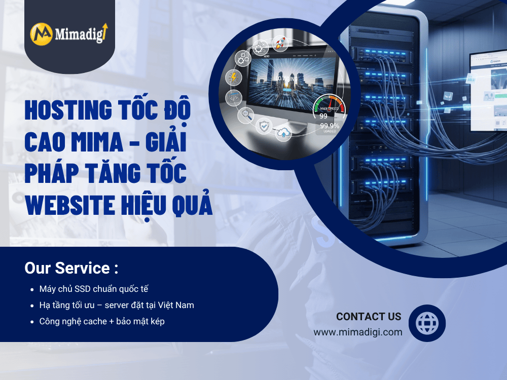 Các công cụ kiểm tra tốc độ hosting và hiệu suất website tại MIMADIGI