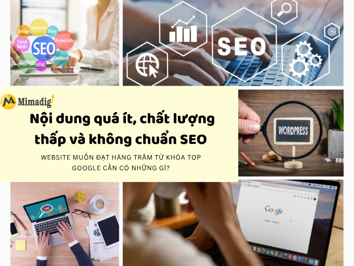 Too Little Content, Low Quality, and Not SEO-Friendly at MIMADIGI