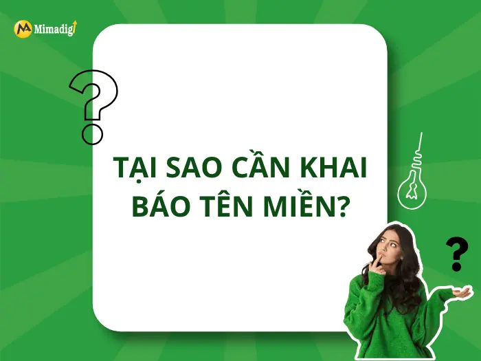 Tại sao cần khai báo tên miền?