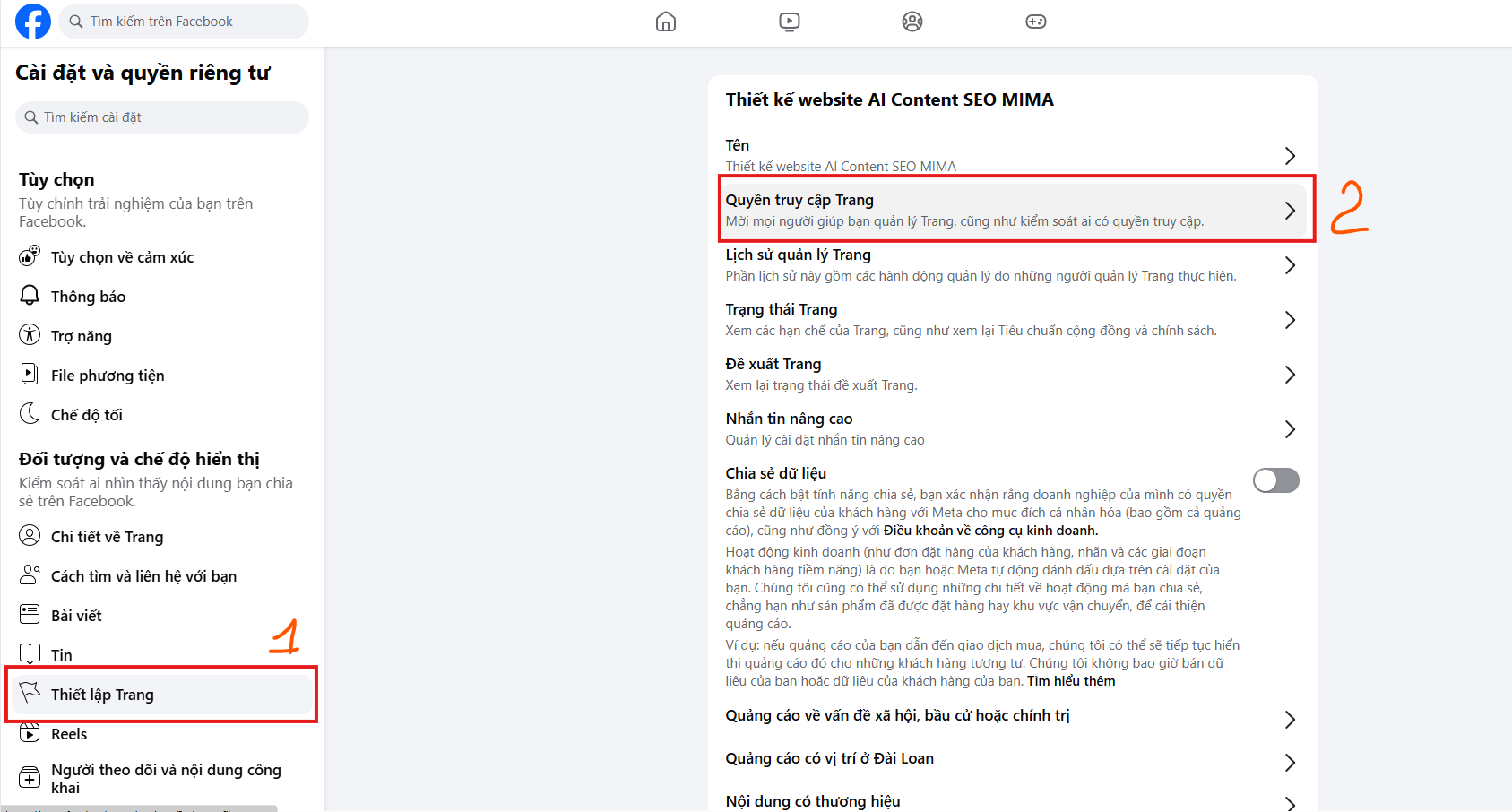 Hướng Dẫn Tạo Và Phân Quyền Quản Trị Fanpage Cho Doanh Nghiệp