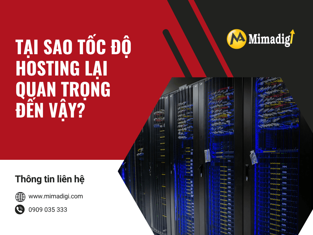 Tại sao tốc độ hosting lại quan trọng đến vậy? tại MIMADIGI