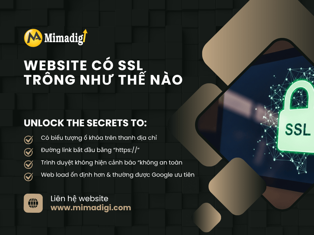 What does a website with SSL look like? at MIMADIGI