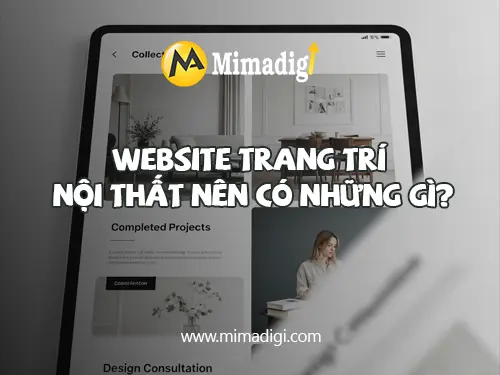 Thiết kế website dịch vụ trang trí nội thất tại mimadigi