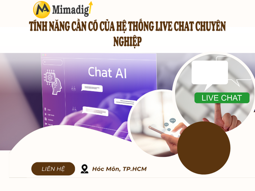Website công ty cần tích hợp live chat tại mimadigi