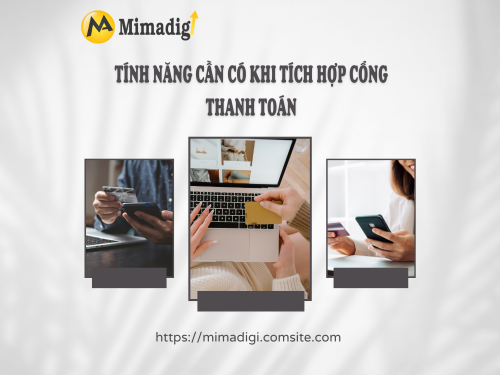 Website tích hợp cổng thanh toán online tại mimadigi