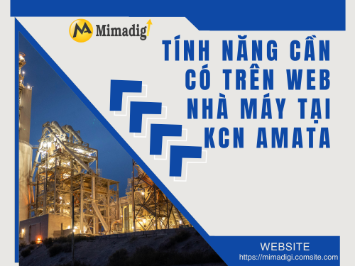 Thiết kế web nhà máy tại KCN Amata của mimadigi