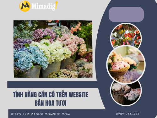 Thiết kế website cửa hàng hoa tươi tại mimadigi