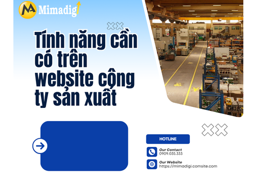 Thiết kế web công ty sản xuất Long An của mimadigi