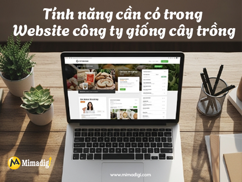 Thiết kế website công ty giống cây trồng tại mimadigi