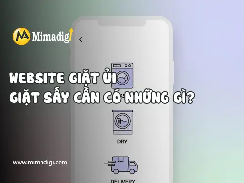 Thiết kế website dịch vụ giặt ủi – giặt sấy tại mimadigi