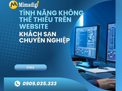 Thiết kế website khách sạn – resort tại Long An của mimadigi