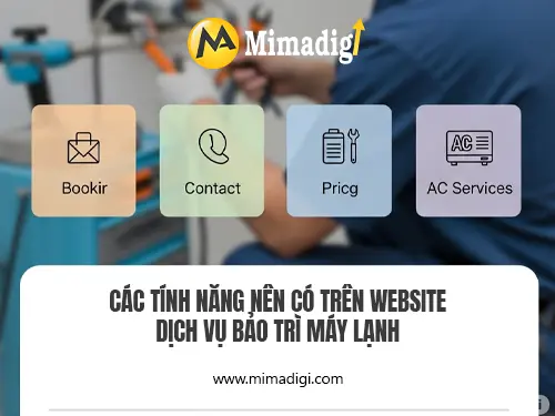 Thiết kế website dịch vụ bảo trì máy lạnh tại mimadigi