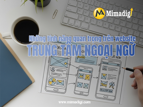 Thiết kế website trung tâm ngoại ngữ tại mimadigi