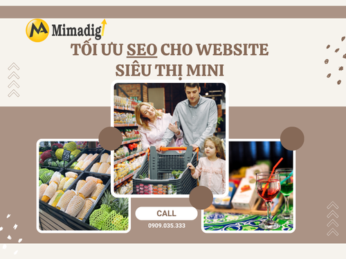 Thiết kế website siêu thị mini tại mimadigi