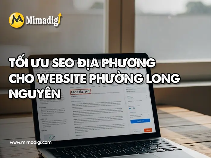 Thiết kế website Phường Long Nguyên tại mimadigi