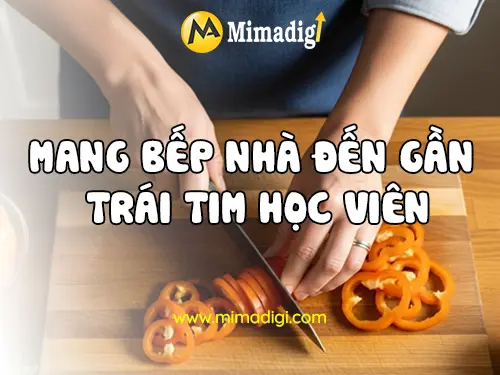 Thiết kế website dịch vụ dạy nấu ăn tại nhà mimadigi