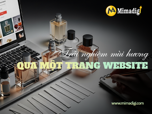 Thiết kế website bán nước hoa tại mimadigi