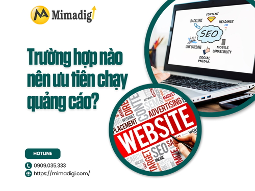 Lợi ích của chạy quảng cáo website so với SEO tự nhiên tại mimadigi