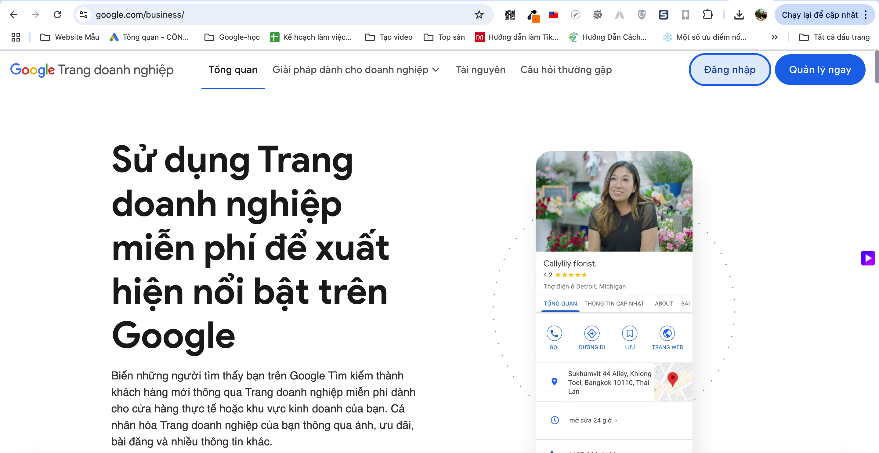 Quy trình tạo google maps doanh nghiệp