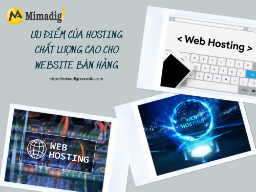 Ưu điểm của hosting chất lượng cao cho website bán hàng của MIMADIGI