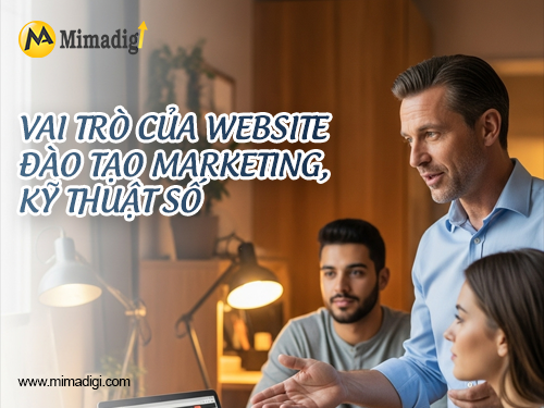 Thiết kế website đào tạo marketing, kỹ thuật số tại mimadigi