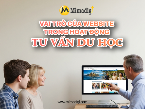 Thiết kế website trung tâm du học – tư vấn tại mimadigi