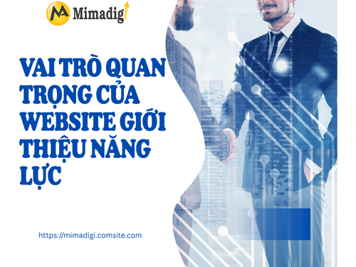 Website giới thiệu năng lực công ty tại mimadigi