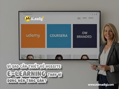 Thiết kế website dạy học trực tuyến – eLearning tại mimadigi