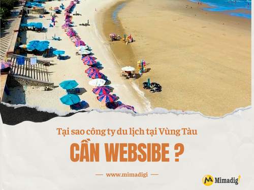 Thiết kế website công ty du lịch tại Vũng Tàu của MimaDigi