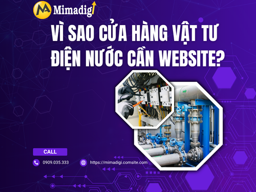 Thiết kế website vật tư điện nước tại mimadigi
