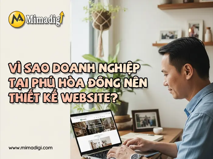Thiết kế website Xã Phú Hòa Đông tại mimadigi