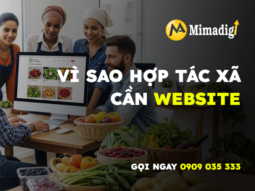 Thiết kế website hợp tác xã nông nghiệp tại mimadigi